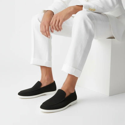 Suede Loafers Black